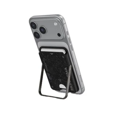 Skinarma magnetic cardholder with smart kick-stand vektor _ onyx